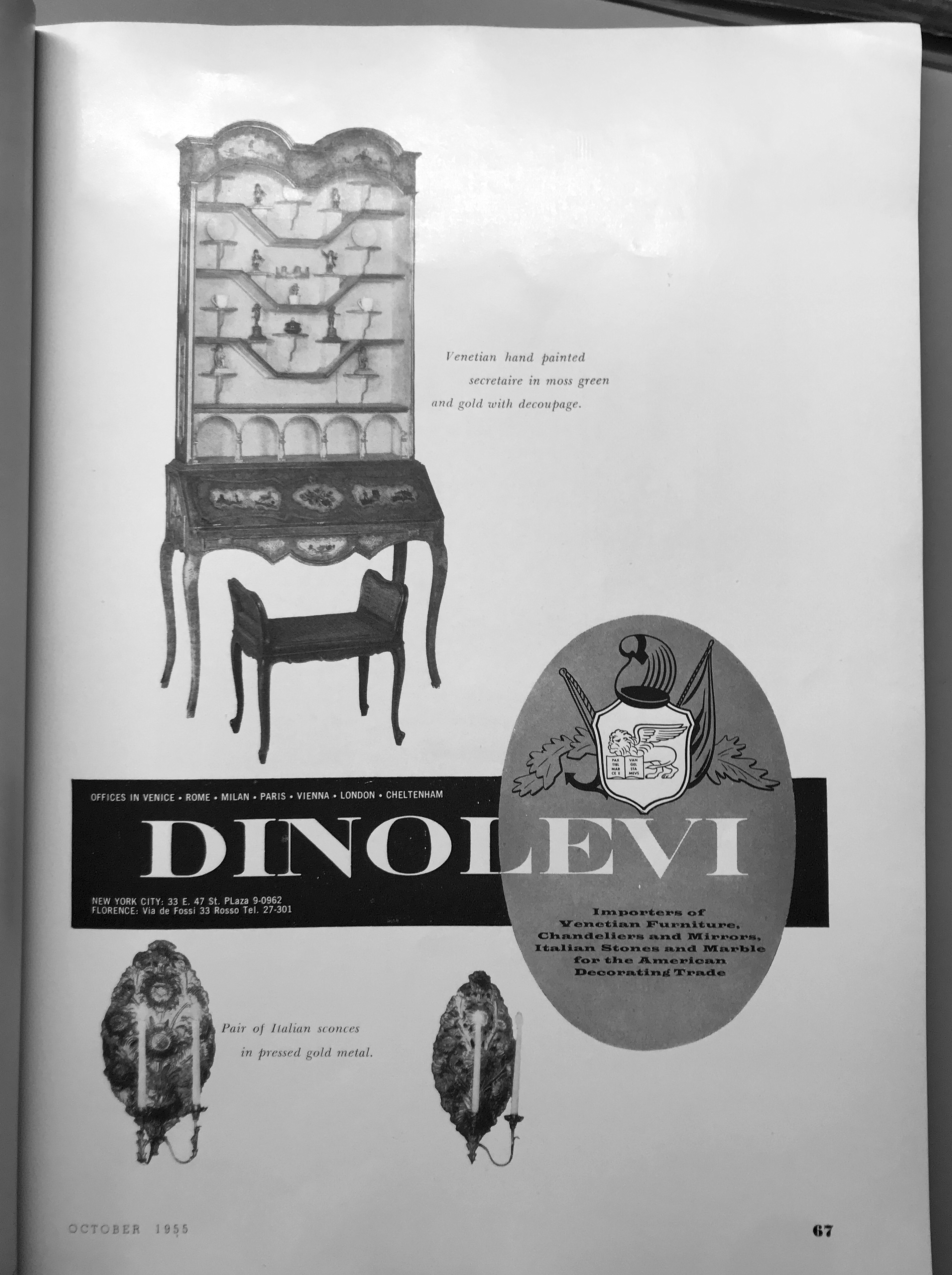 Dinolevi, October 1955