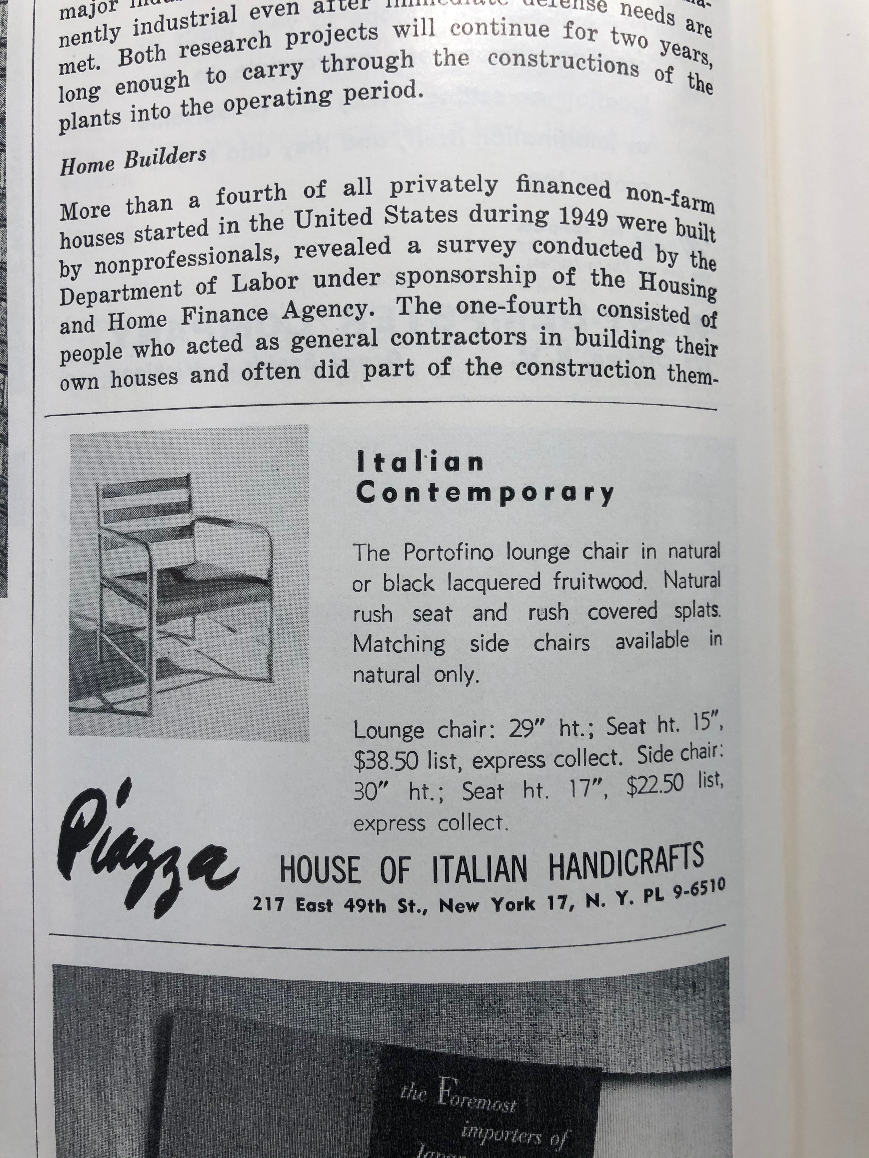 Italian contemporary, November 1951