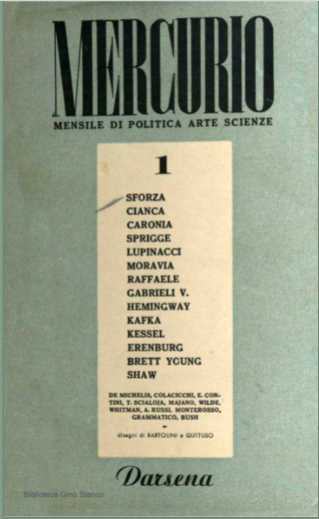 Cover of the first issue of Mercurio
