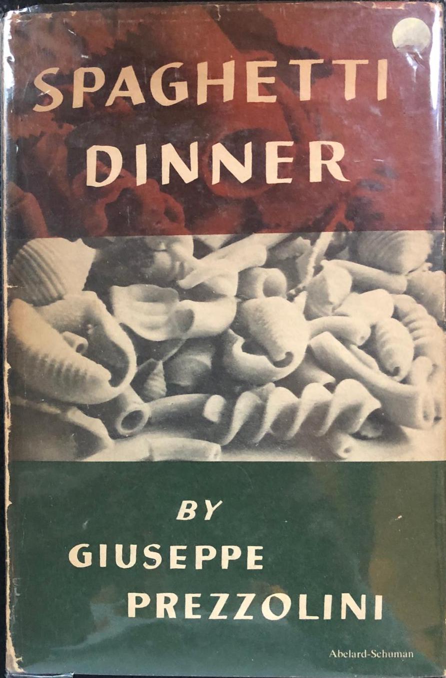 Spaghetti Dinner (Sloane, 1955), Prezzolini's book on the history of pasta