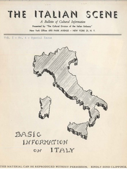Basic Information on Italy (special issue), 1953, vol. I no. 4
