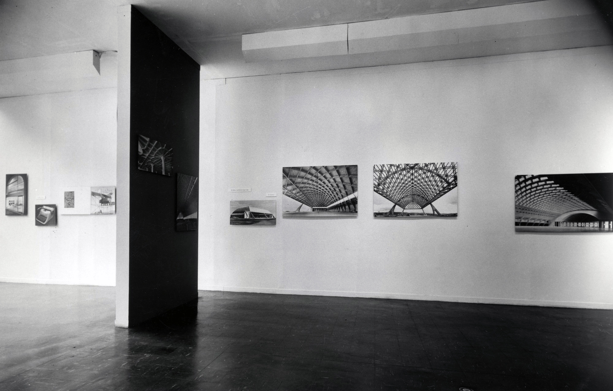 Installation view at the New York opening, Section "The Italian Contributions. Engineering: Pier Luigi Nervi"