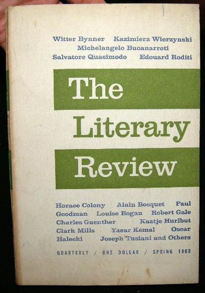 The Literary Review. Vol. III, no. 3. Spring, 1960